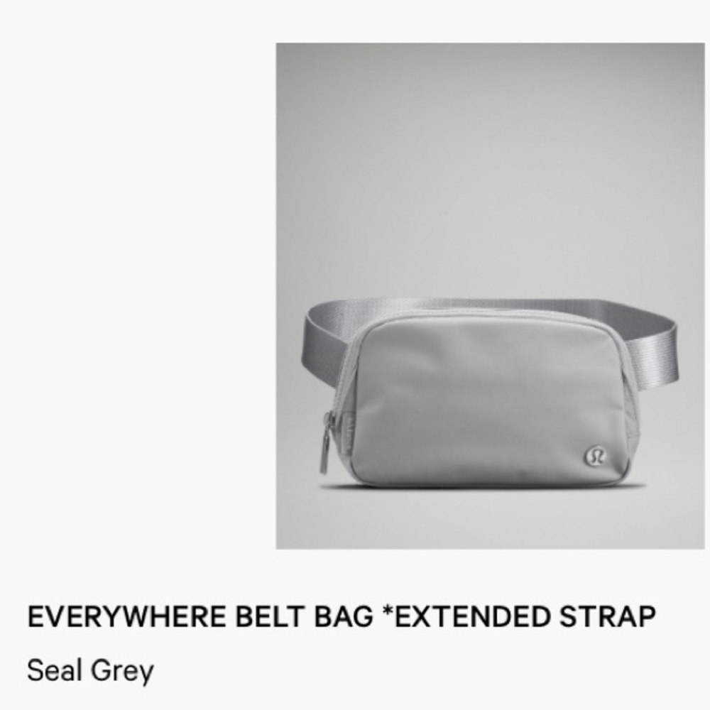 Lululemon - seal grey everywhere belt bag / EBB